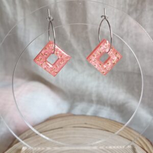 Pendientes "Bloom square"