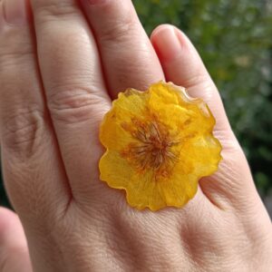 Anillo cosmos anaranjado